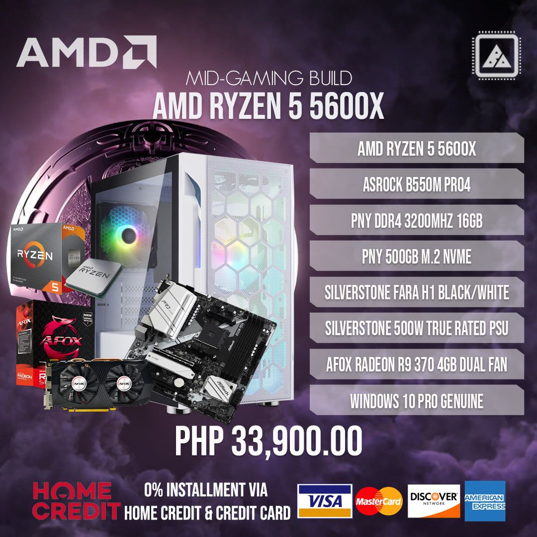 AMD RYZEN 5 5600X MID-GAMING BUILD V.2 AMD RYZEN 5 5600X MID-GAMING BUILD V.2
